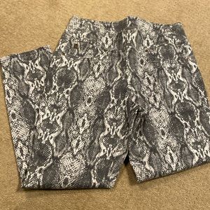 Belle by Kim Gravel Snake Print Pants